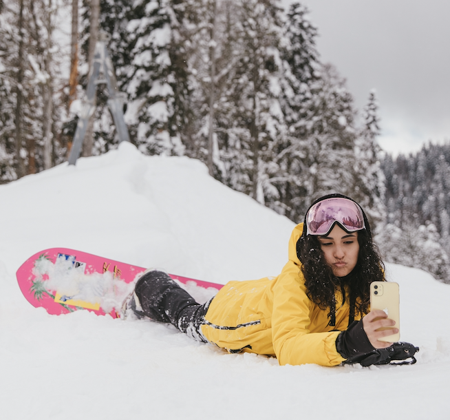 5 poses fáciles para hacer con la nieve