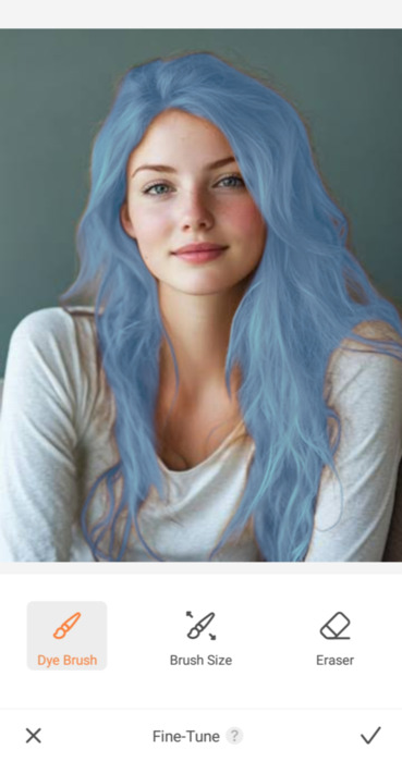 ai hair color changer-color brush