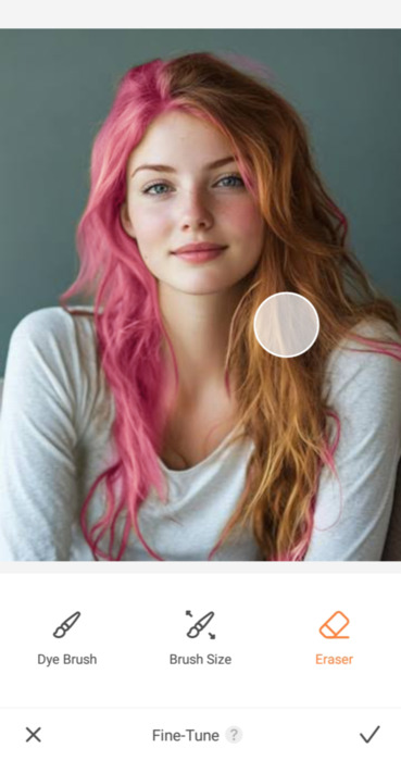 ai hair color changer-personalize