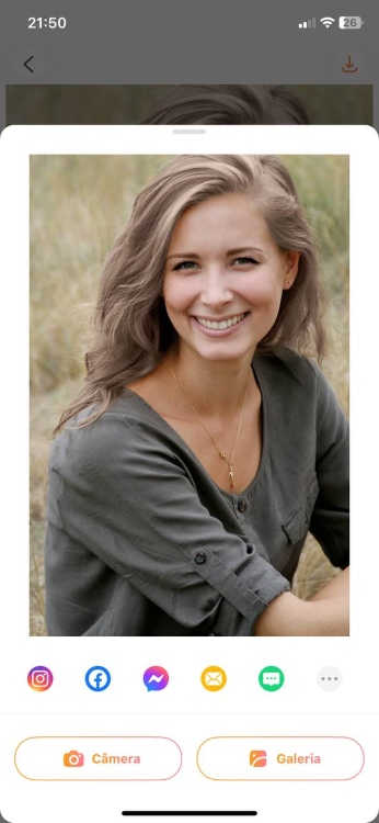 change hair color - blond woman in grey smiling ab last