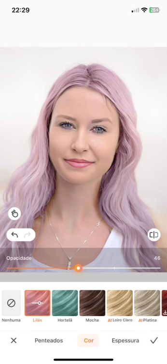 change hair color - blond woman with ponytail in ab hair page after