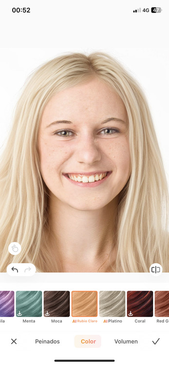 hair color changer-blond changed hair