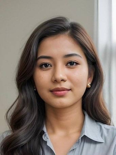 passport photo - original dark girl