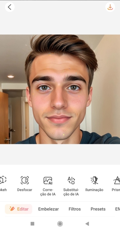 AirBrush Blur Background App Screenshot PT - selfie of a boy 2