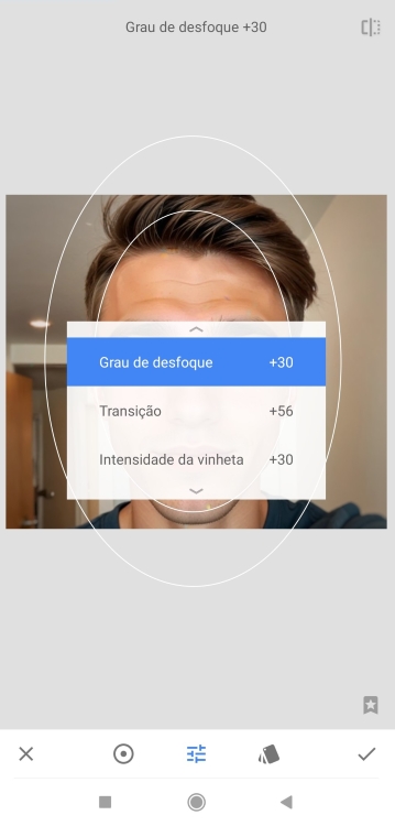 Snapseed Blur Background App Screenshot PT - selfie of a boy 2