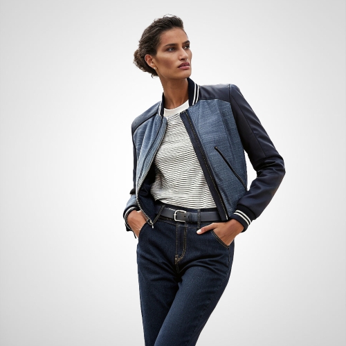 change background - model with dark skin after