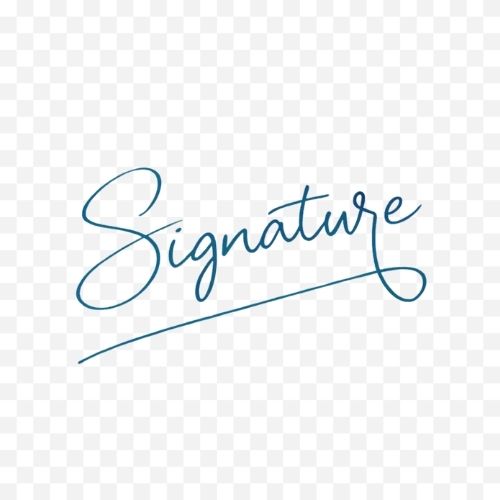 remove background - signature after