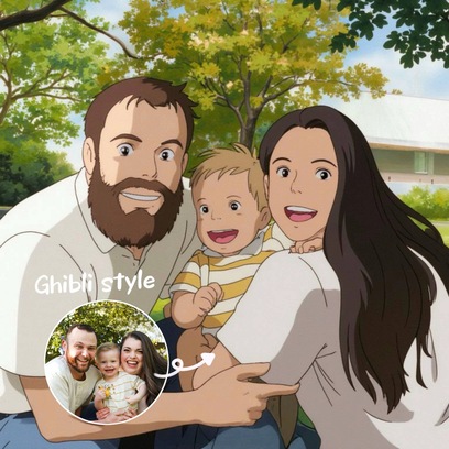 AI Ghibli studio effect