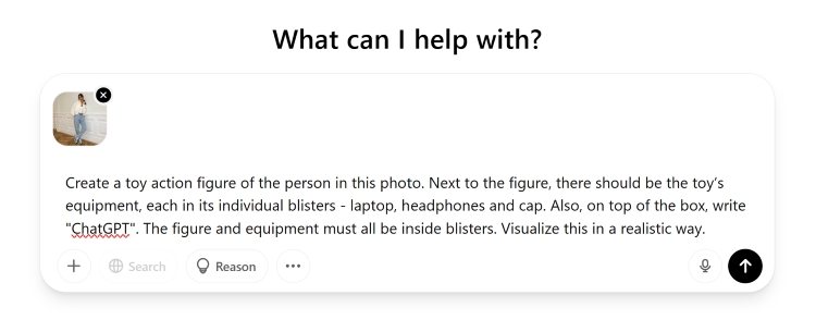 ChatGPT Web Screenshot EN - make AI Action Figure