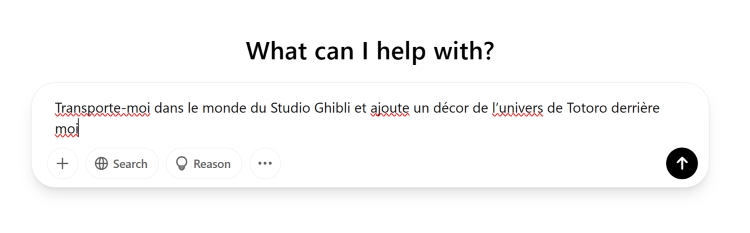ChatGPT Web Screenshot FR - apply Ghibli filter