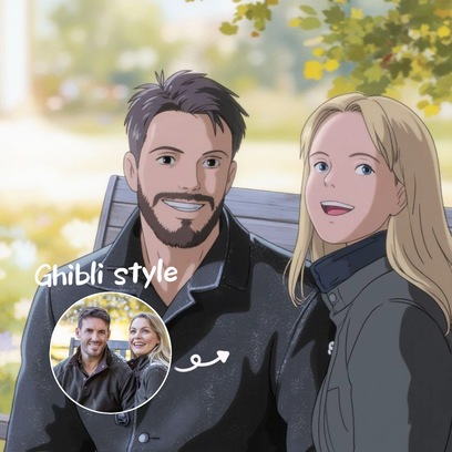 Ghibli style filter in AirBrush app