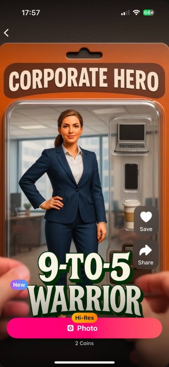 Glam AI Action Figure App Screenshot EN - corporate hero