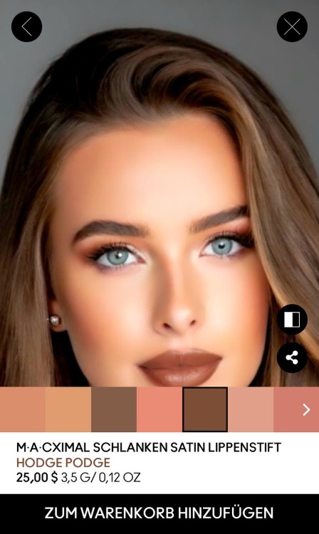 MAC Virtual Try-On Beauty Lipstick Web Screenshot GE - girl with blue eyes lipstick shade after