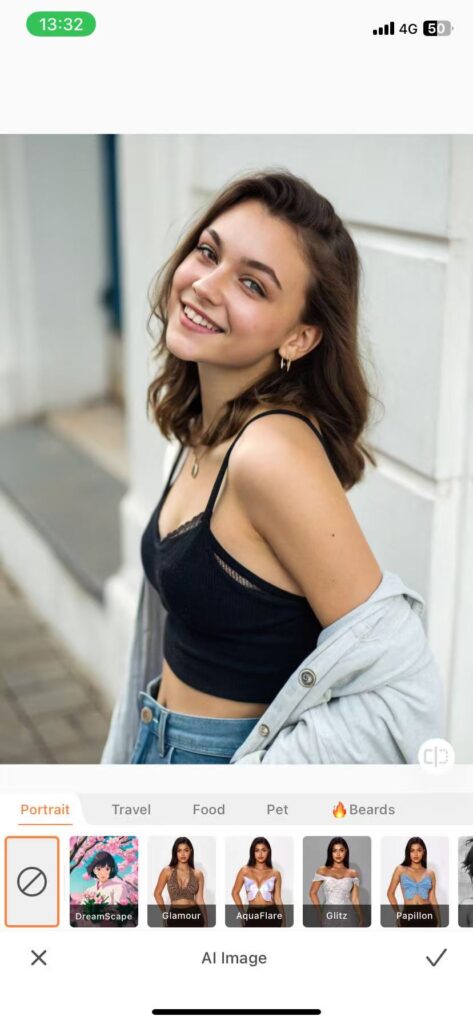 app screenshot of AirBrush app