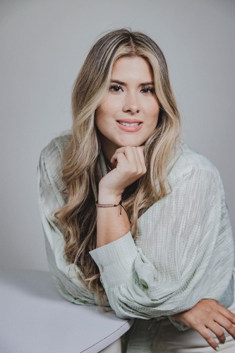 ghibli filter - blond woman before