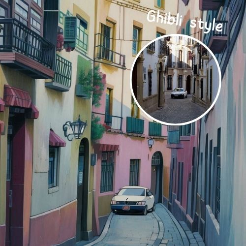 ghibli filter - street