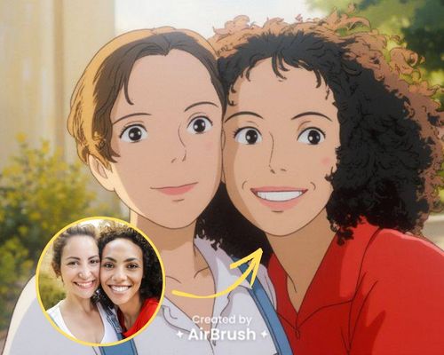 ghibli filter - two girls