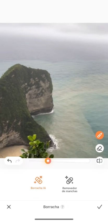 AirBrush Eraser App Screenshot PT - remove watermark result