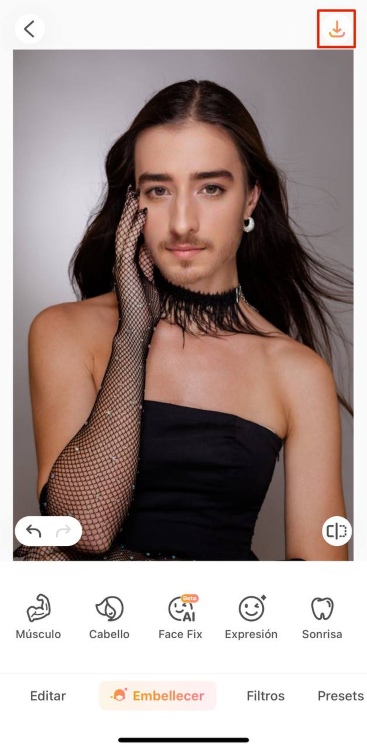 AirBrush Face Fix Screenshot ES - save