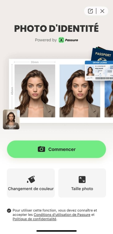 AirBrush ID Photo Screenshot FR - get started