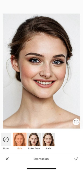 AirBrush App Screenshot EN - Expressions after