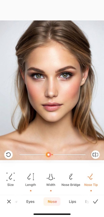 AirBrush App Screenshot EN - Nose Job Simulator after