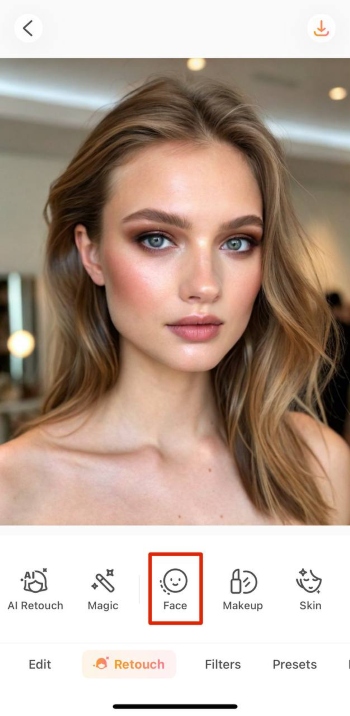 AirBrush App Screenshot EN - Nose Job Simulator face