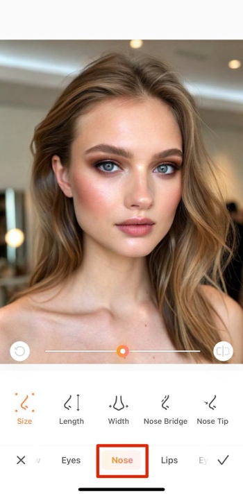 AirBrush App Screenshot EN - Nose Job Simulator nose tool