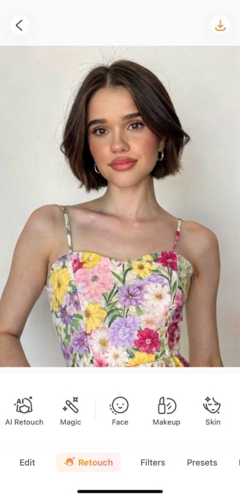 AirBrush App Screenshot EN - change hairstyle upload the picture