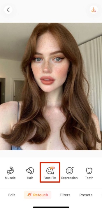 AirBrush App Screenshot EN - gender swap face fix