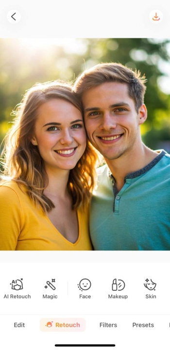 AirBrush App Screenshot EN - multiple gender swap upload image