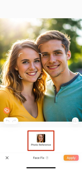 AirBrush App Screenshot EN - multiple gender swap upload photo reference