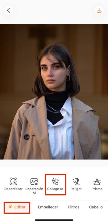 AirBrush App Screenshot ES - haircuts edit ai replace