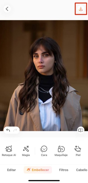 AirBrush App Screenshot ES - haircuts save