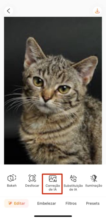 AirBrush App Screenshot PT - improve image quality ai correction