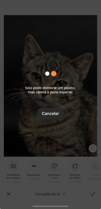 AirBrush App Screenshot PT - improve image quality process