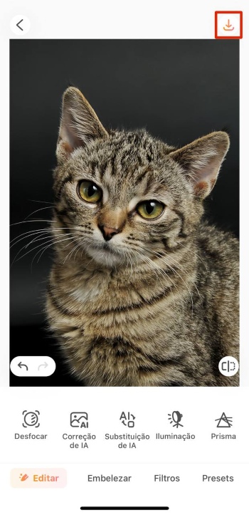 AirBrush App Screenshot PT - improve image quality save