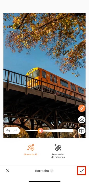 AirBrush App Screenshot PT - remove watermark result tick