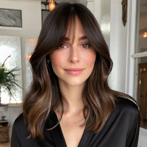 change hairstyle - Curtain Bangs