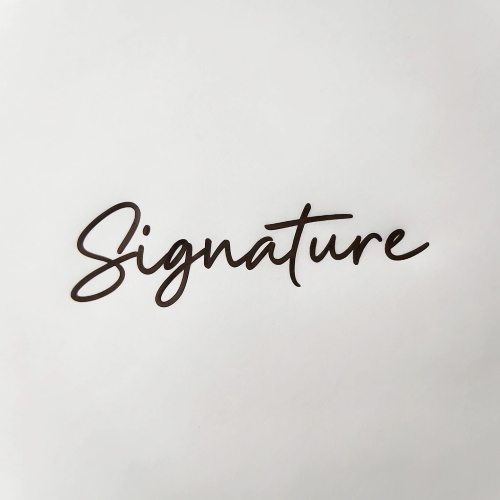 remove background - signature for documents before