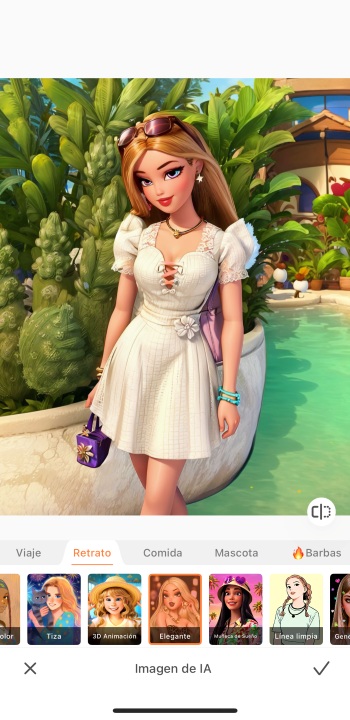 AirBrush App Screenshot ES - AI avatar ai image choose filter