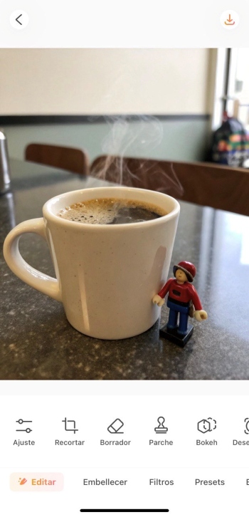 AirBrush App Screenshot ES - remove an object upload image