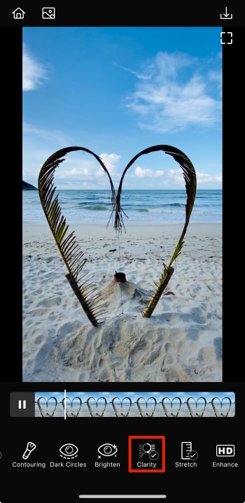 AirBrush App Screenshot RU - Video Enhancer clarity choose clarity