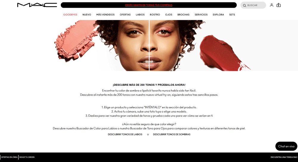 MAC Cosmetics Web Screenshot ES - lipstick