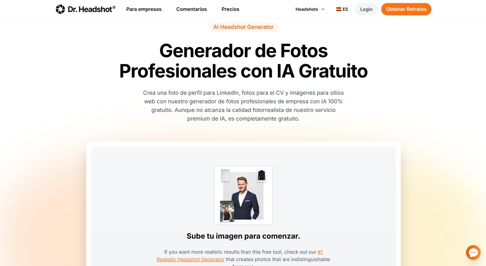 Dr. Headshot Web Screenshot ES - CV photo