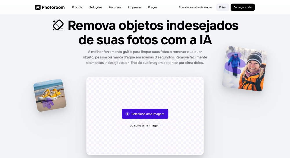Photoroom Web Screenshot PT - remove people from photos