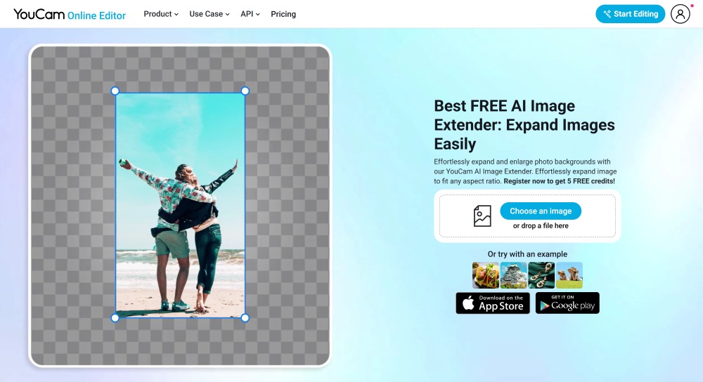 YouCam Web Screenshot RU - Online Image Extender