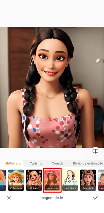 AirBrush App Screenshot PT - avatar ai image apply the filter