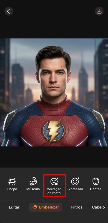 AirBrush App Screenshot PT - face swap retouch face fix