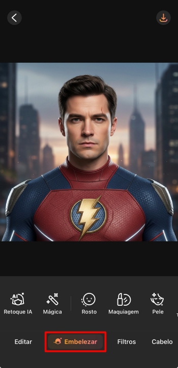 AirBrush App Screenshot PT - face swap retouch